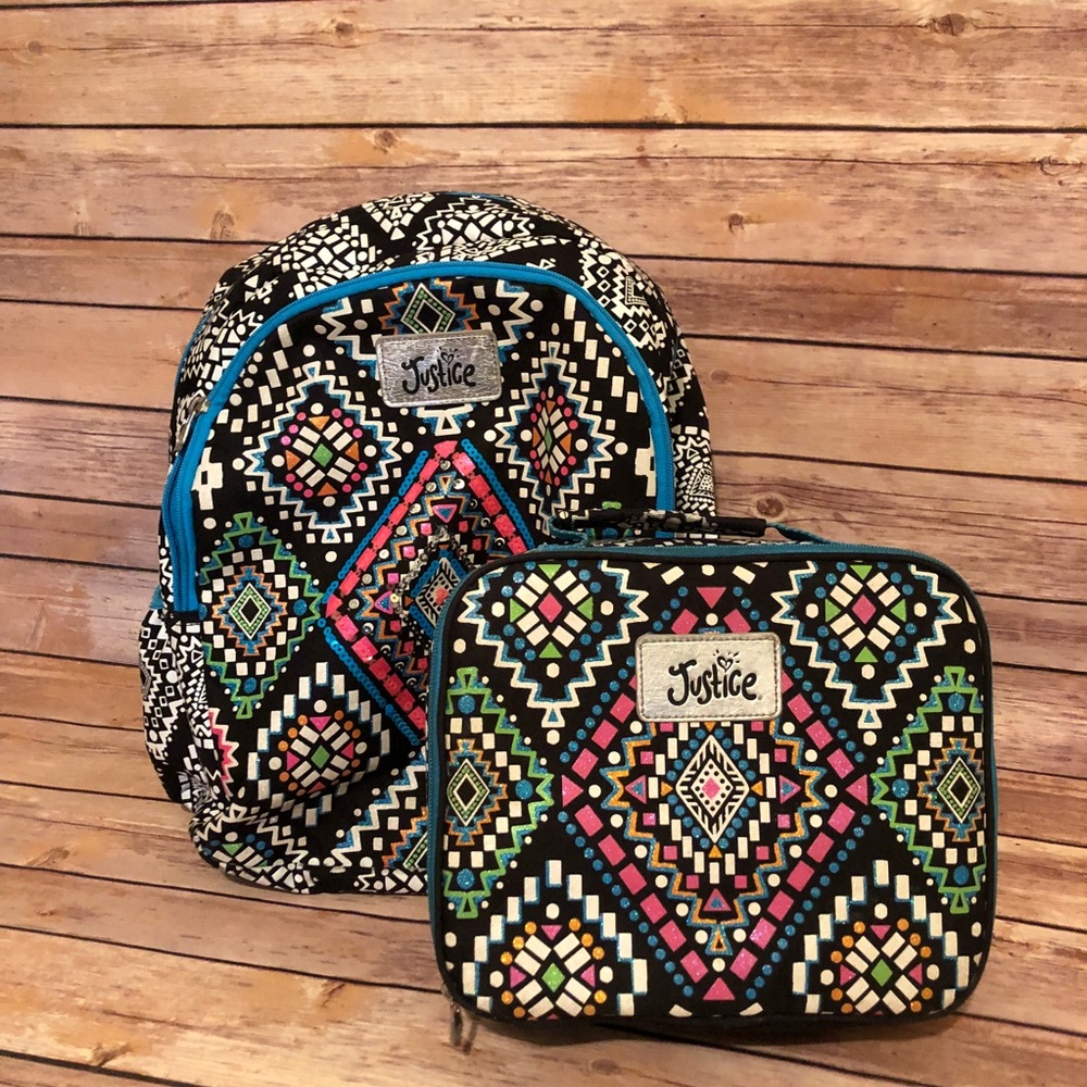 Justice Tribal Backpack and lunchbox